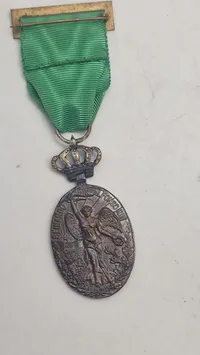 Spansk kampagne-medalje for kampagner i Marokko, specifikt forbundet med Alfonso XIII-æraen omkring 1909-1912. Original