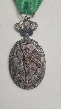 Spansk kampagne-medalje for kampagner i Marokko, specifikt forbundet med Alfonso XIII-æraen omkring 1909-1912. Original