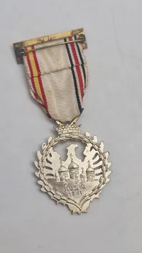 Spansk medalje for den "Blå Division" (Division Azul). Originalt veteran stykke efter krigen