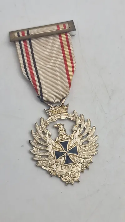 Spansk medalje for den "Blå Division" (Division Azul). Originalt veteran stykke efter krigen