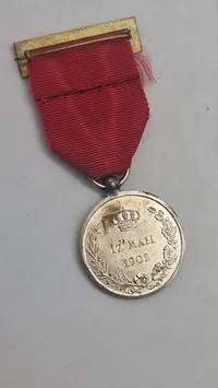 Spansk mindemedalje fra 1902, der fejrer myndighedsdeklaringen og kroningen af kong Alfonso XIII. Original