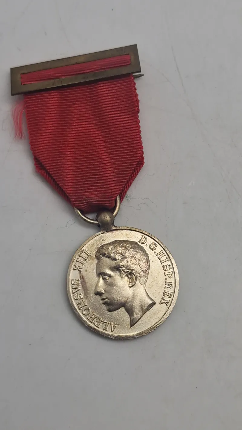 Spansk mindemedalje fra 1902, der fejrer myndighedsdeklaringen og kroningen af kong Alfonso XIII. Original