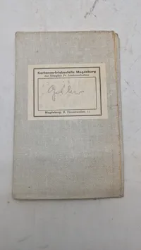 Kartenvertriebsstelle Magdeburg der Königlich Pr. Landesaufnahme, ww2. Original