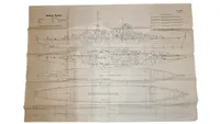 Sjældne Kriegsmarine undervisnings plancher. Originale