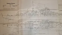 Sjældne Kriegsmarine undervisnings plancher. Originale