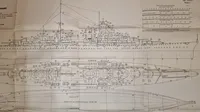 Sjældne Kriegsmarine undervisnings plancher. Originale