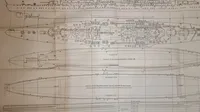 Sjældne Kriegsmarine undervisnings plancher. Originale