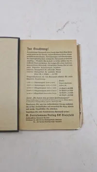 Tysk Ahnenpaß fra en Revierförster (distriktsskovfoged) i byen Nassau, ww2. Original