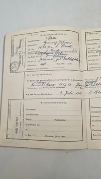 Tysk Ahnenpaß fra ww2. Original