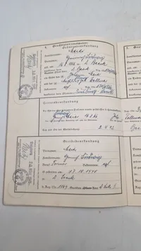 Tysk Ahnenpaß fra ww2. Original