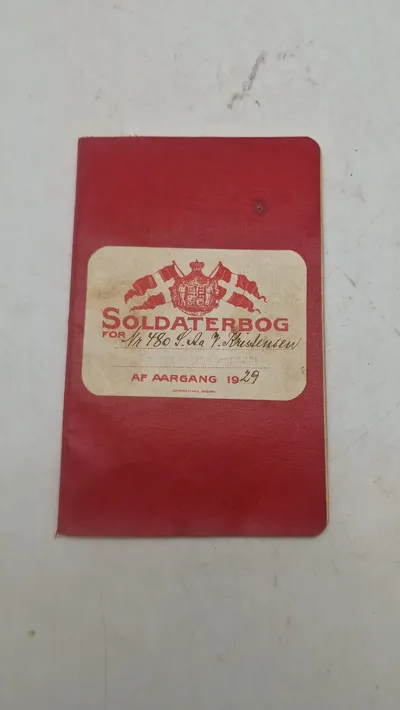 Dansk soldater bog. Original