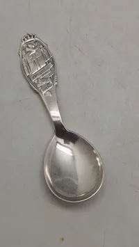 Ske af nysølv  "Danmark Frit" 5. maj 1945. Original