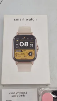 Smartwatch med æske mm.