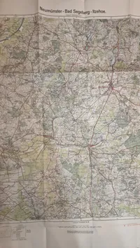 Tysk Reichkarte. Originalt