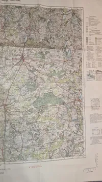 Tysk Reichkarte. Originalt