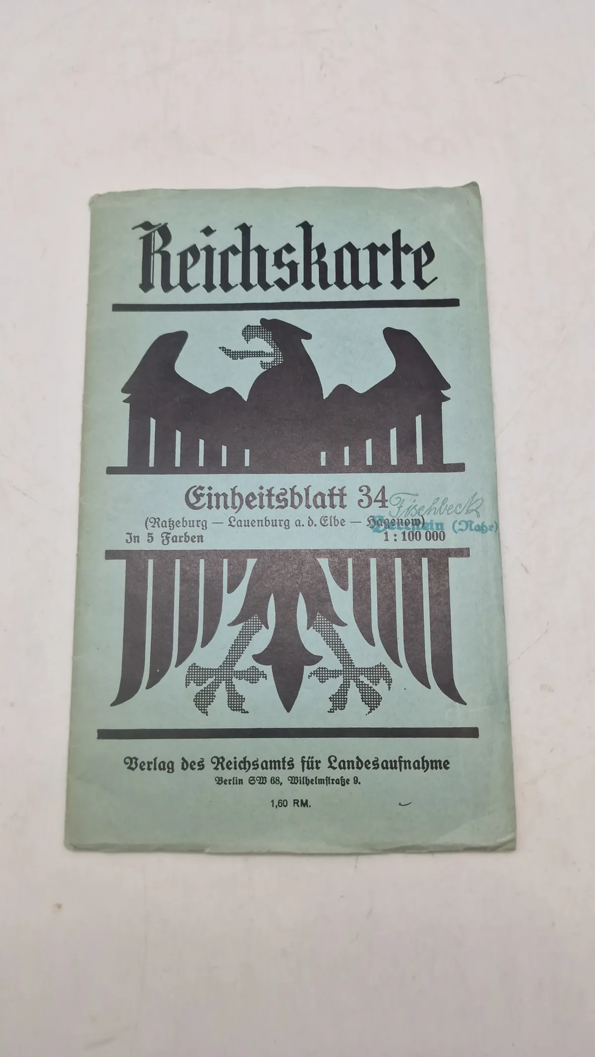 Tysk reichkarte, ww2. Originalt