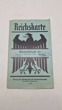 Tysk reichkarte, ww2. Originalt