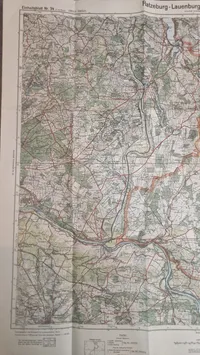 Tysk reichkarte, ww2. Originalt