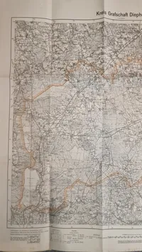 Tysk reichkarte, ww2. Originalt