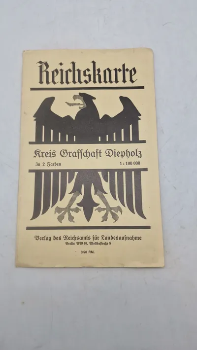 Tysk reichkarte, ww2. Originalt