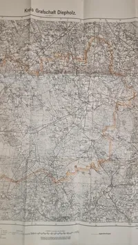 Tysk reichkarte, ww2. Originalt