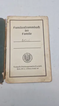 Tysk Familienstammbuch, ww2. Original