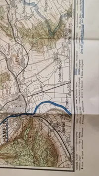 Umgebungskarte von Hannover-Hameln" (omgivelseskort over Hannover-Hameln) udgivet af Gerhard Görlitz, Hannover. Original