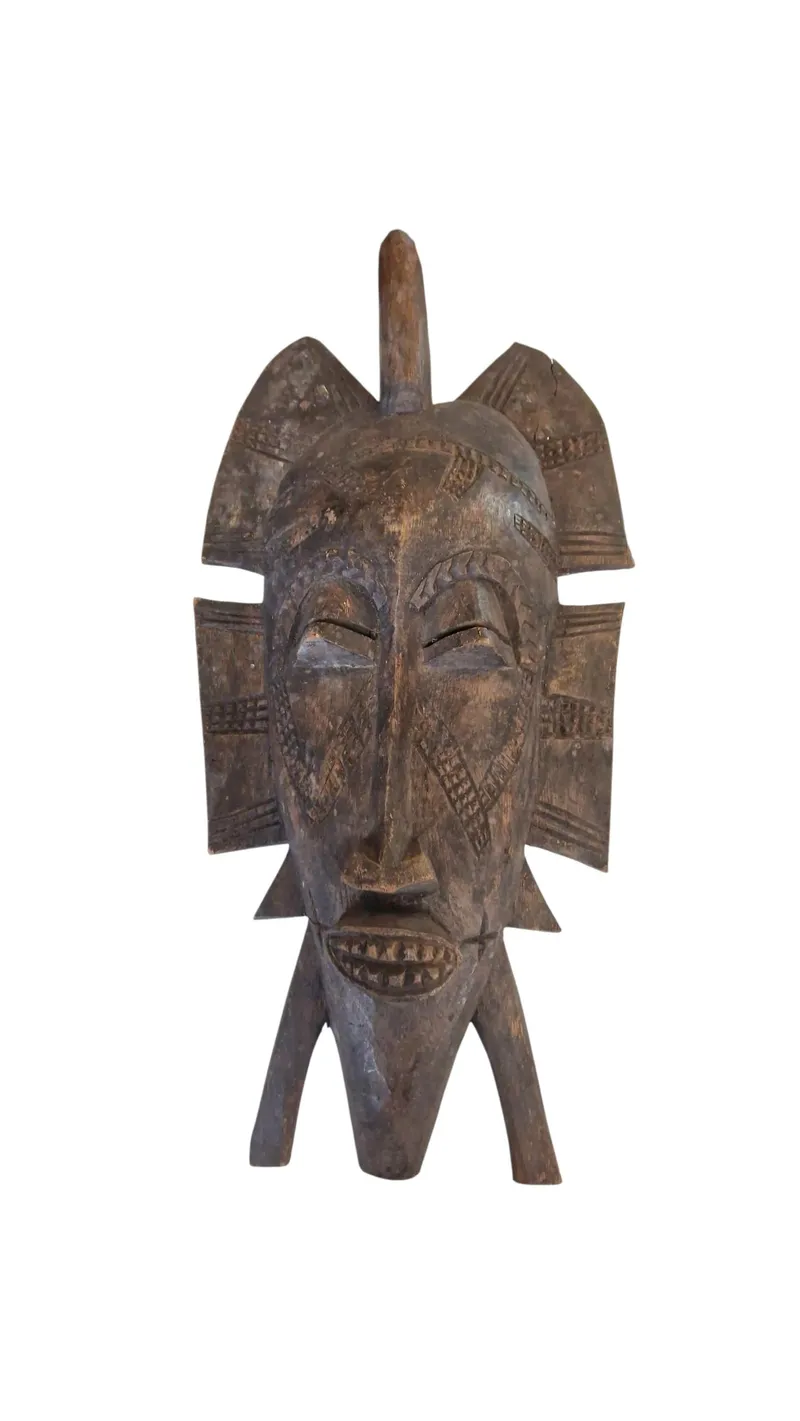 Kpelie-maske fra Senufo-folket i Elfenbenskysten