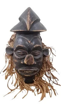 afrikansk stamme-maske, af Punu-typen fra Gabon.
