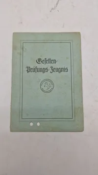 Tysk Gesellenprüfungszeugnis (tysk svendebrev) fra Handwerkskammer Braunschweig