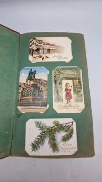 Stor samling tyske postkort og julekort fra tiden omkring ww1