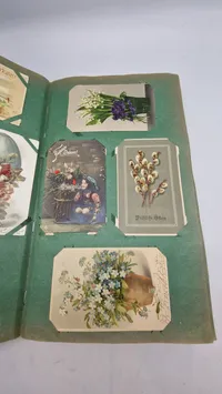 Stor samling tyske postkort og julekort fra tiden omkring ww1