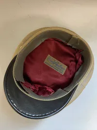 Original tysk Bundeswehr kasket omdannet til ww2 - korkarde/egeløv er originalt - ørn Postwar