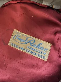 Original tysk Bundeswehr kasket omdannet til ww2 - korkarde/egeløv er originalt - ørn Postwar