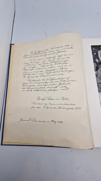 Olympiade samlehæfte. Originalt
