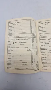 Tysk Ahnenpaß, ww2. Original