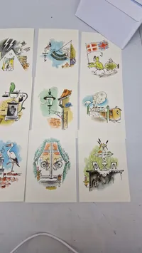 Samling matador postkort