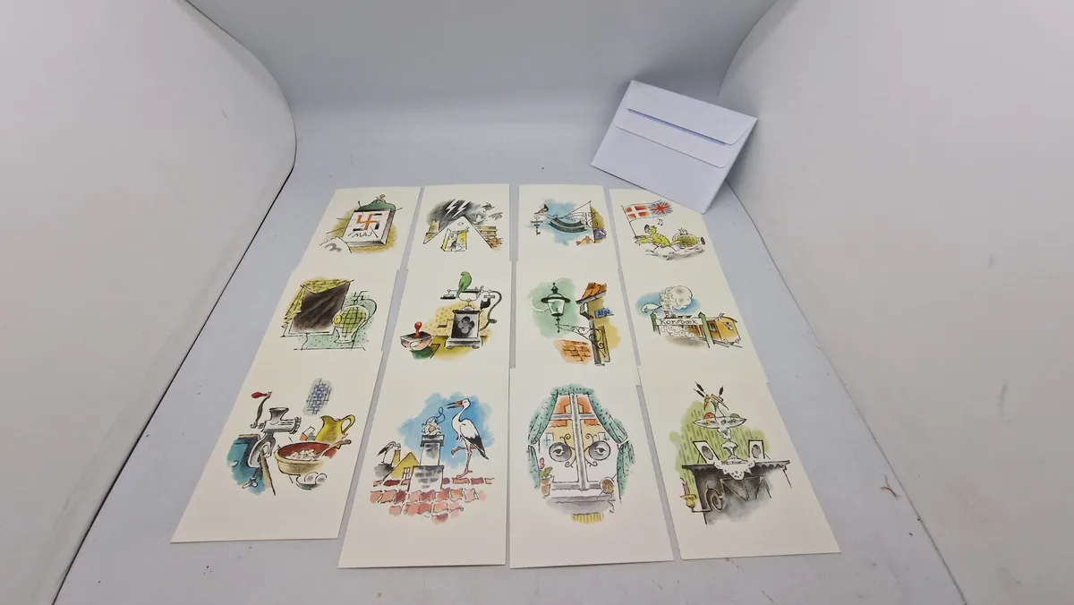 Samling matador postkort