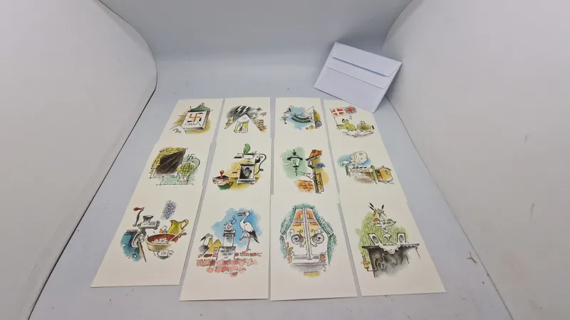 Samling matador postkort