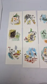 Samling matador postkort