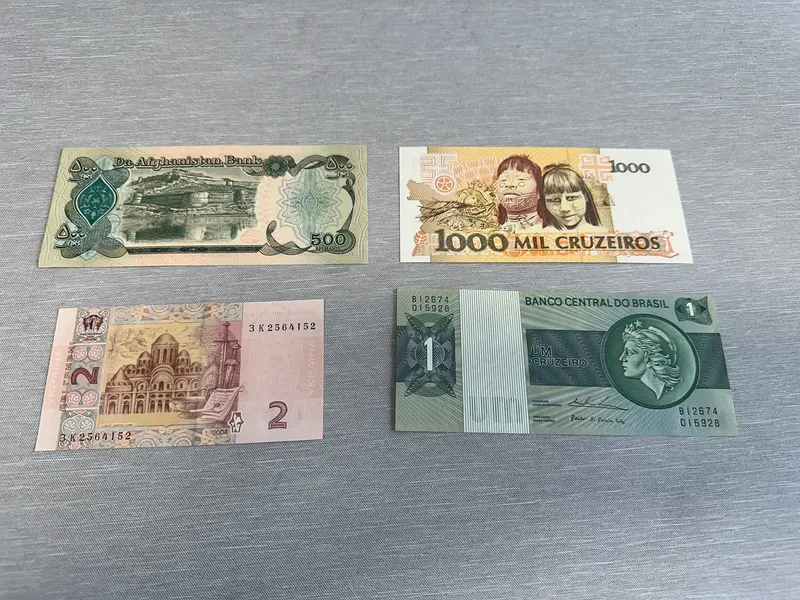 Samling originale pengesedler