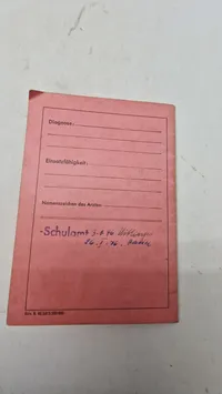 Tysk arbejds Pas, ww2. Original