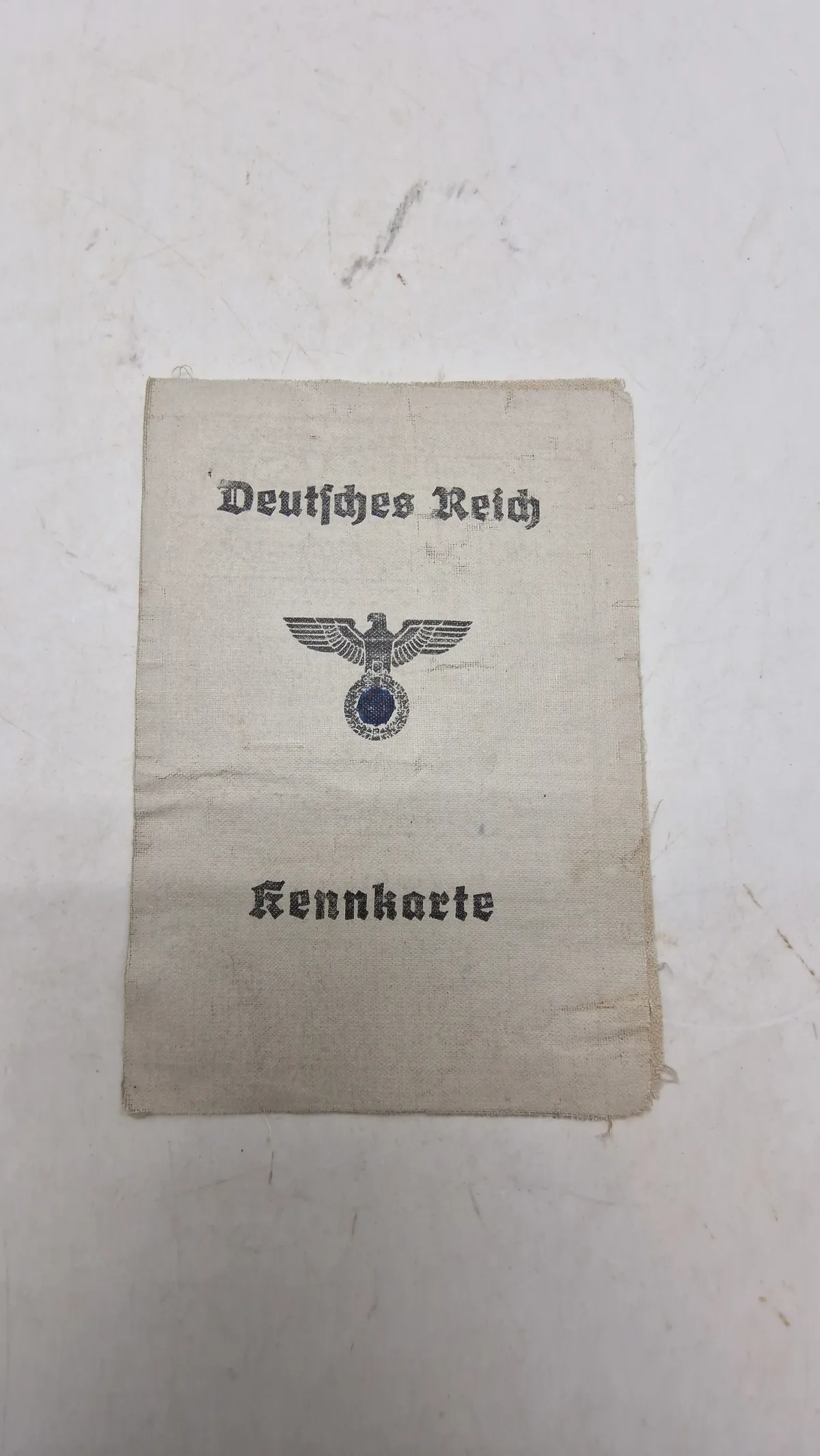 Deutsches Reich Kennkarte. Originalt