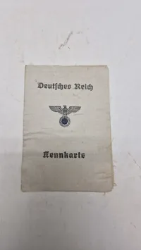 Deutsches Reich Kennkarte. Originalt