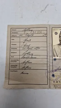 Deutsches Reich Kennkarte. Originalt
