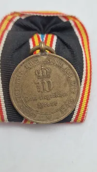 Kriegsdenkmünze für die Feldzüge 1870–1871, lavet af messing fra erobrede danske kanoner