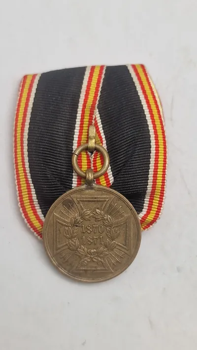 Kriegsdenkmünze für die Feldzüge 1870–1871, lavet af messing fra erobrede danske kanoner