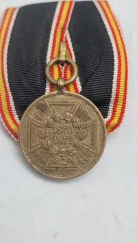 Kriegsdenkmünze für die Feldzüge 1870–1871, lavet af messing fra erobrede danske kanoner