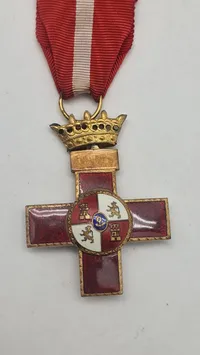 Spansk Cruz al Mérito Militar, ww2. Original