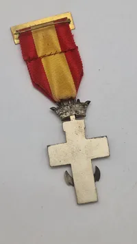 spansk Cruz al Mérito Naval, ww2. Original